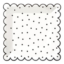 Black Dot Paper Plate 8pk