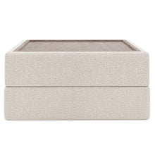 Vista Wood Top Ottoman