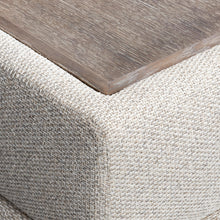 Vista Wood Top Ottoman
