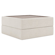 Vista Wood Top Ottoman