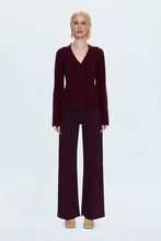 Penny Claret High Rise Wide Leg Jean