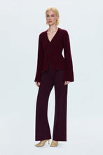 Penny Claret High Rise Wide Leg Jean