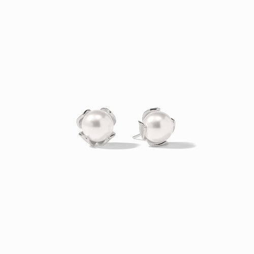 Penelope Pearl Silver Stud-Small