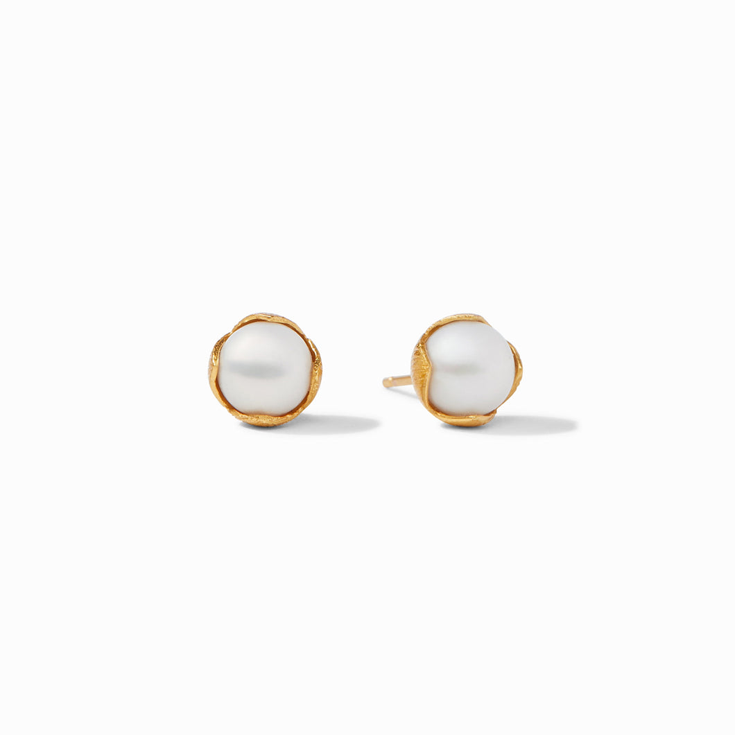 Penelope Pearl Gold Stud-Small