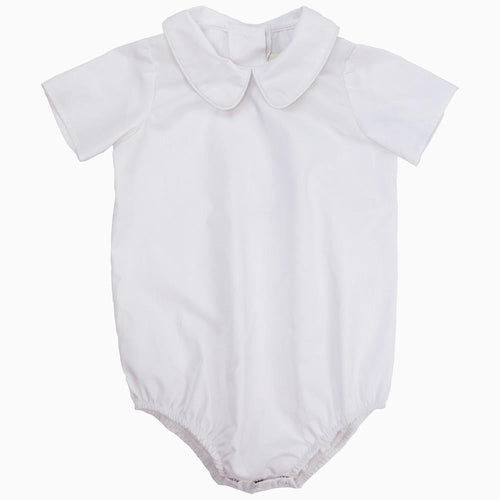 Peter Pan Collar Woven Onsie 6-12M