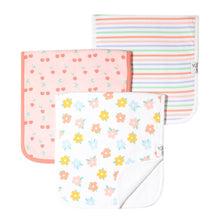 Cherry Burp Cloth Set 3PK
