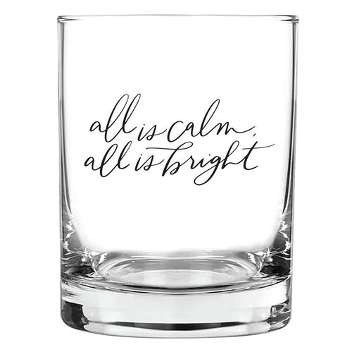 All is Calm DOF Rocks Glass