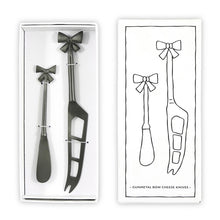 Gunmetal Bow Charcuterie Cheese Knives Set