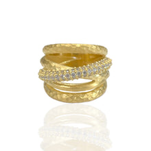 Gold Almora Layered Band Ring