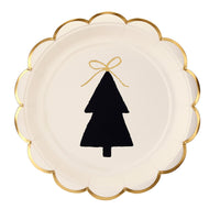 Tree Scalloped Paper Plate