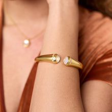 Rainbow Clear Crystal Demi Cuff Bracelet