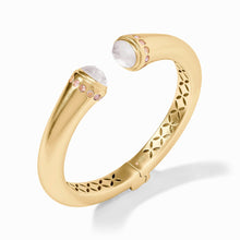 Rainbow Clear Crystal Demi Cuff Bracelet