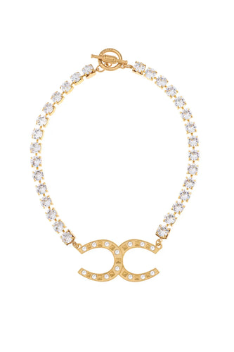 Calliope Necklace-Gold Crystal