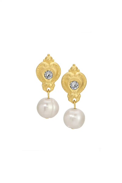 Epoque Gold Pearl Earring