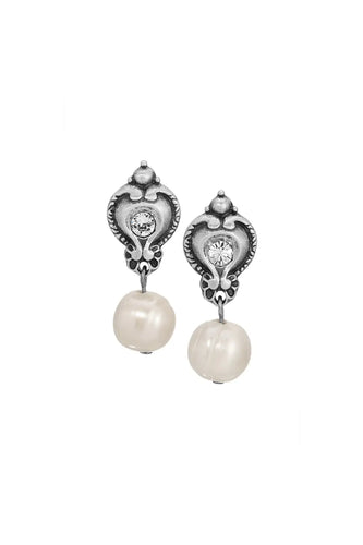 Pearl Dangle Silver Stud Earring