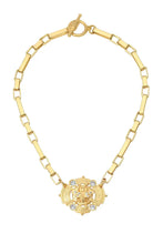 Strasbourg Micro Bee Stack Crystal Chain Necklace