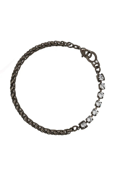 Graphite Cupchain Cheval Chain Bracelet