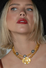 Strasbourg Micro Bee Stack Crystal Chain Necklace