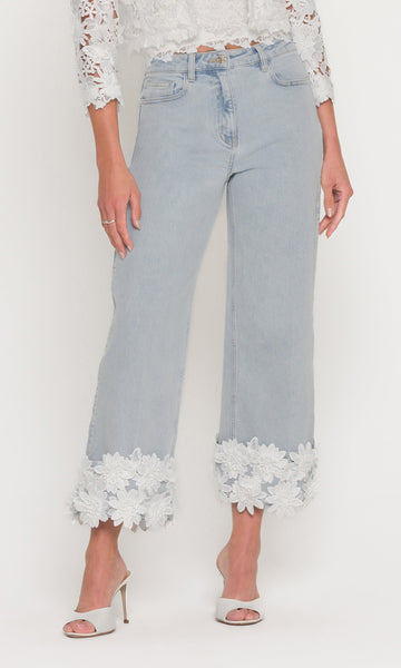 Paloma Lace Combo Jeans