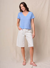 Supima Jersey V-Neck Slub Tee
