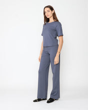 Ponte Knit Short Sleeve Extended Top