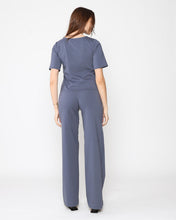 Ponte Knit Short Sleeve Extended Top