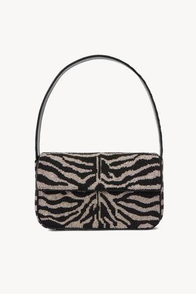 TOMMY BEADED BAG BLACK/WHITE