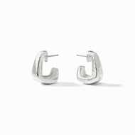 Sahara Silver Hoop-Small