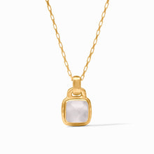 Sahara Gold Solitaire Necklace-Clear Crystal