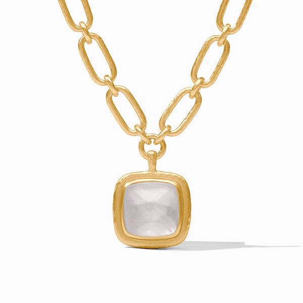 Sahara Gold Statement Necklace-Clear Crystal