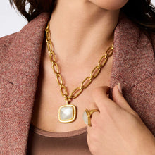 Sahara Gold Statement Necklace-Clear Crystal