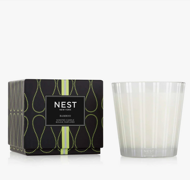 3 WICK BAMBOO CANDLE
