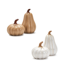 PUMPKIN / GOURD SALT AND PEPPER SHAKERS