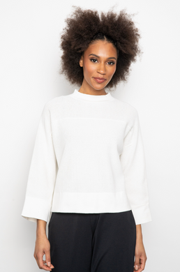 THERMAL KNIT FUNNEL NECK SWEATER