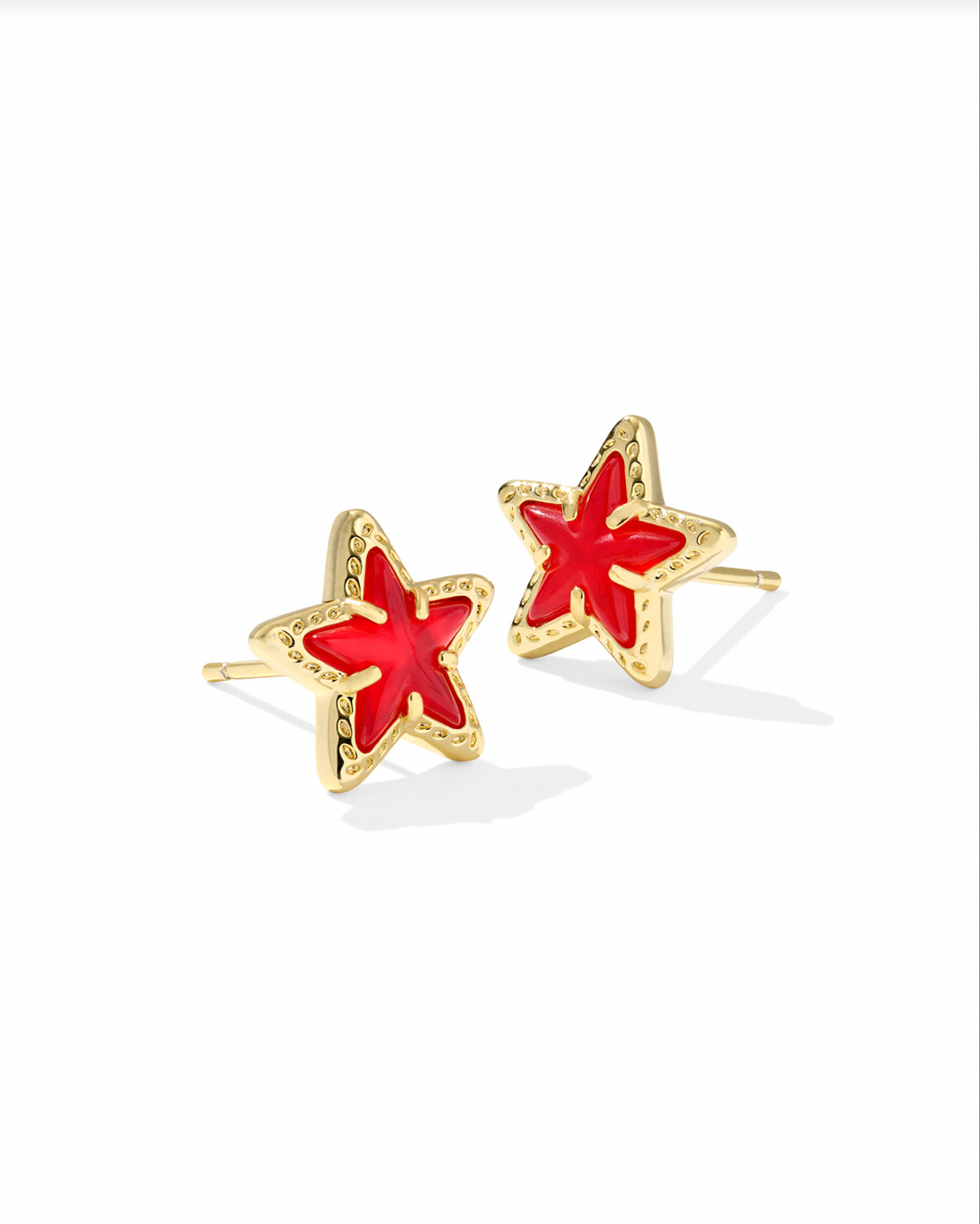 Cassidy Red Stud Earring