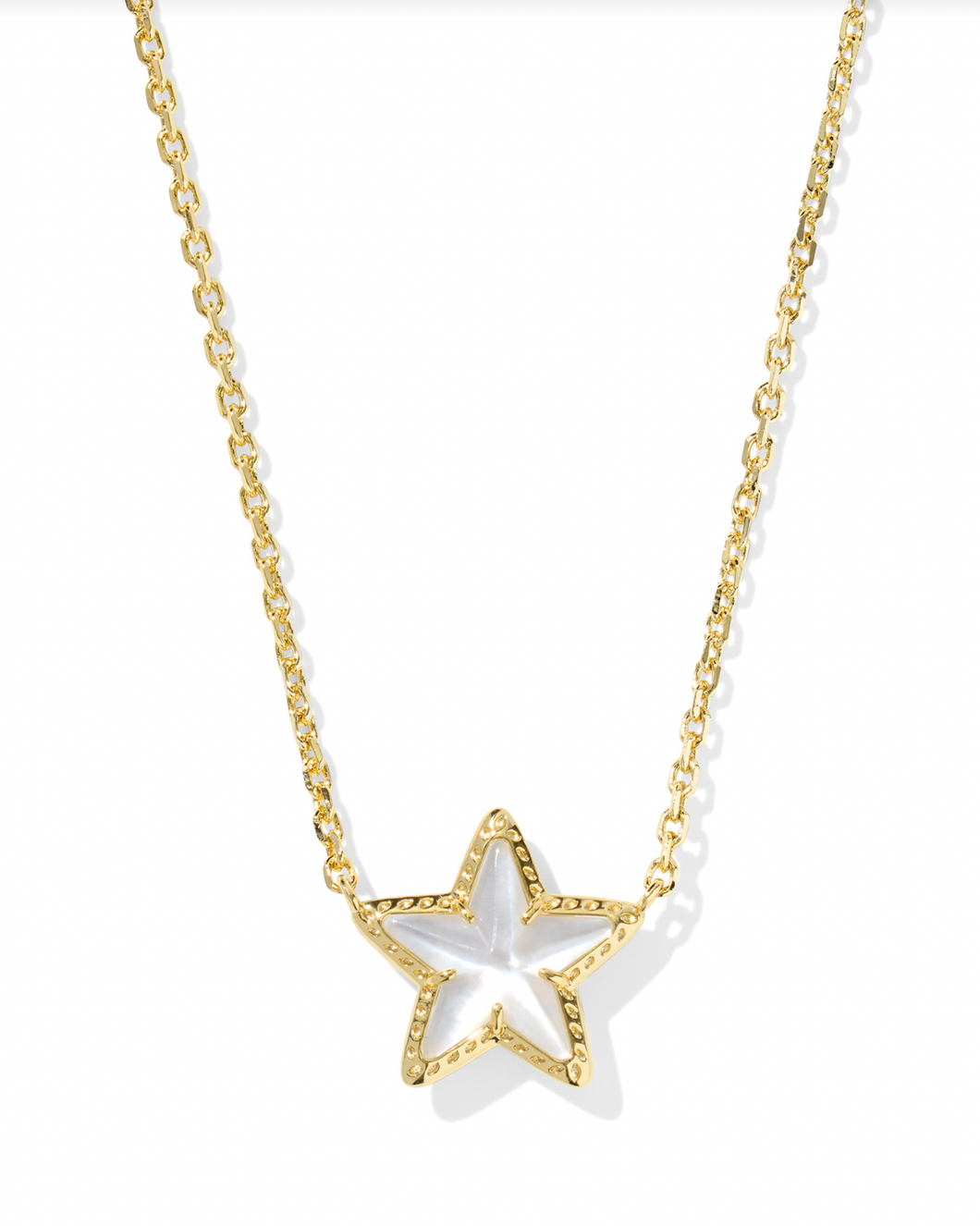 Cassidy Gold Ivory Short Pendant Necklace