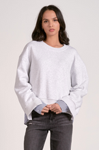 Long Sleeve Mixed Media Top