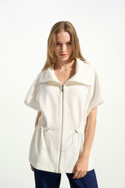 Scuba Jersey Boxy Drawstring Jacket