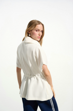 Scuba Jersey Boxy Drawstring Jacket