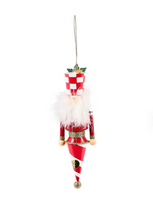 Check it Out Red Tin Nutcracker Ornament