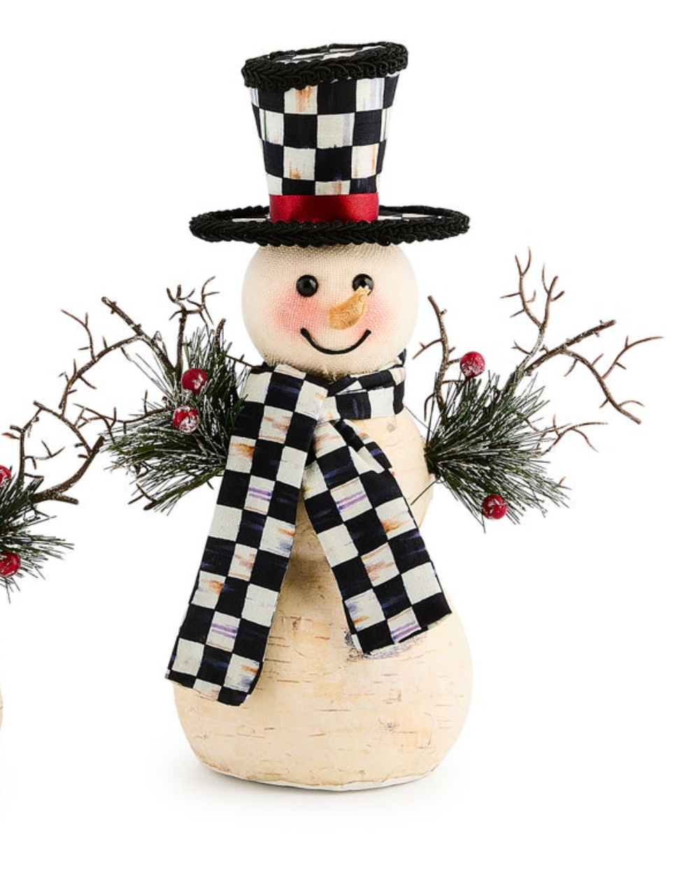 Farmhouse Birch Snowman, Large