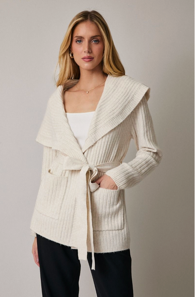 Long Sleeve Wrap Sweater Cardigan