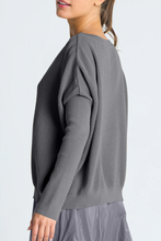 WAFFLE BASIC SWEATER