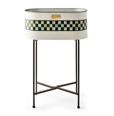 Spectator Galvanized Standing Planter