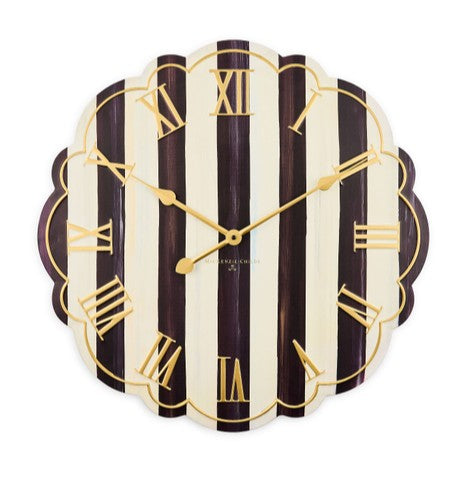 Courtly Stripe Wall Clock