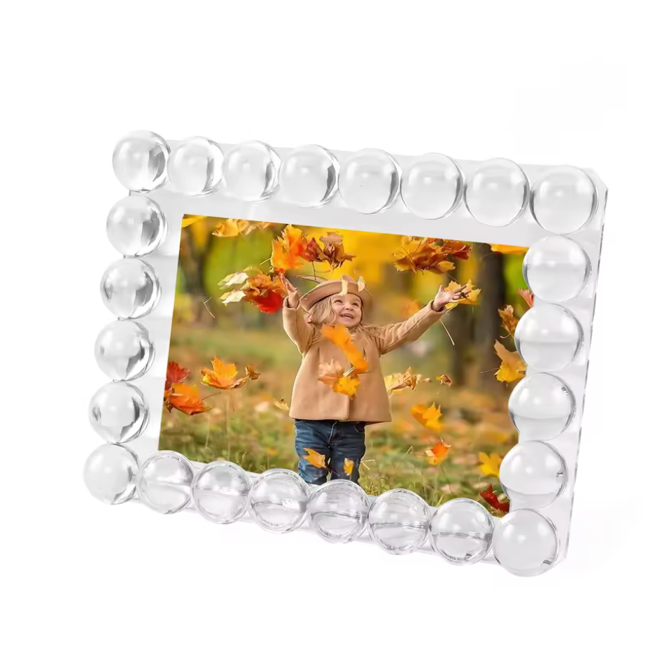 Crystal 5x7 Bubble Frame-Clear