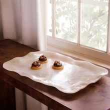 Resin Alabaster XL Rectangular Tray