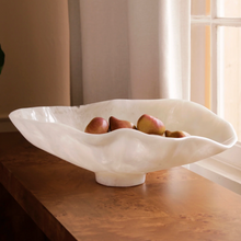Resin Alabaster Large Oval Bowl