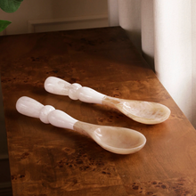 Resin Alabaster Salad Servers