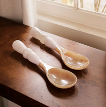 Resin Alabaster Salad Servers